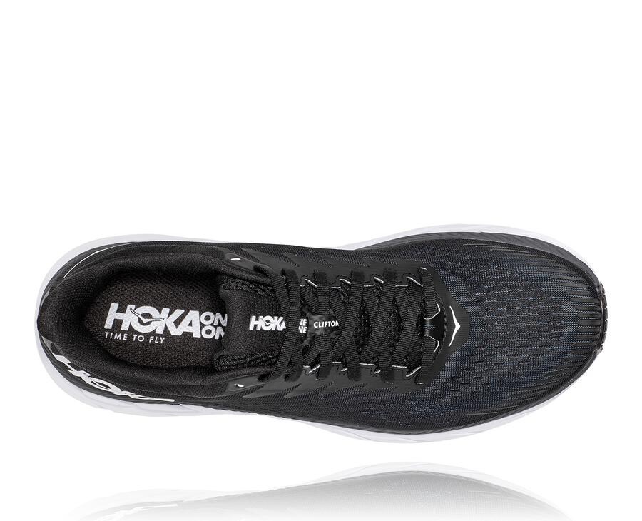 Tenis Hoka One One Masculino Pretas/Branco - Clifton 7 - 862-MGTBSD